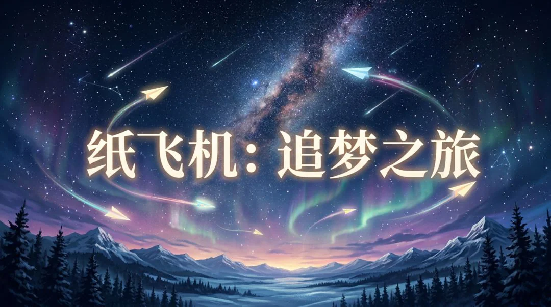 纸飞机：追梦之旅主视觉